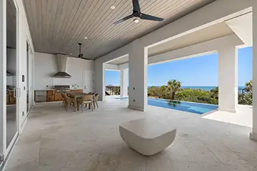 2nd floor lanai with outdoor kitchen